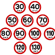 Limitatoare viteza autocolante