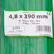 Set 100 coliere plastic 390x4.8mm, verzi, 3000028V Damesa