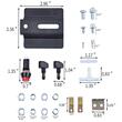 Instalatie kit spalator far universala 12v (rezervor, furtun, diuze, cablu) 1187