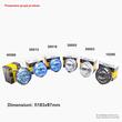Proiector fi183, LED Ring, Angel Eyes, sticla alba, 24V HOS2.38806 Wesem  