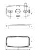 Lampa gabarit 125x60, LED, galbena, cu mufa, FT-075 Z QS075 Fristom