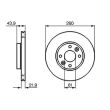 Disc frana Dacia Logan cu abs ventilat fi 260x22 