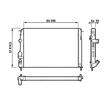 Radiator racire Dacia Logan 1.5d +A/C, Renault Megane 1.5, Valeo 732817