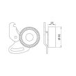 Intinzator curea alternator Logan Diesel fara A/C 8200053294