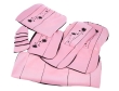 Set huse auto poliester cu airbag roz Urban Girl FUND96P Race Sport