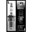 Bujii filet lung Brisk L14YC, BMW, Citroen, Audi, Ford, Fiat, Renault, Oltcit