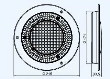 Lampa interior plafon fi215mm, 27 LED-uri, incastrabila LWD513 Horpol 