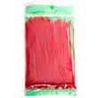 Set 100 coliere plastic 160x2.5mm, rosii, 300006R Damesa