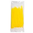 Set 100 coliere plastic 160x2.5mm, galbene, 300006Y Damesa