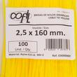 Set 100 coliere plastic 160x2.5mm, galbene, 300006Y Damesa