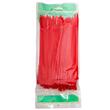 Set 100 coliere plastic 200x3.6mm, rosii, 300014R Damesa