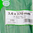 Set 100 coliere plastic 370x3.6mm, verzi, 300017V Damesa