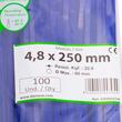 Set 100 coliere plastic 250x4.8mm, albastre, 300023A Damesa
