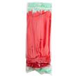 Set 100 coliere plastic 250x4.8mm, rosii, 300023R Damesa