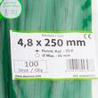 Set 100 coliere plastic 250x4.8mm, verzi, 300023V Damesa