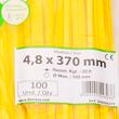 Set 100 coliere plastic 370x4.8mm, galbene, 300027Y Damesa