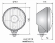 Far tractor rotund metal Ursus, cu pozitie, fara bec, H4, 42170 Zelmot Wesem