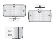 Lampa ceata 1 surub, 140x75 LA1.02004 Wesem 