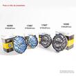 Proiector fi183, mare, carcasa cromata, cu grilaj, stical albastra HO2 40060C Wesem
