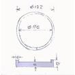 Membrana presiune aer pompa P100 erbicidator, fi122mm, Agroplast AP20PP / Ea52