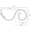 Arc scormonitor cu sageata 560x25x8mm, combinator CPGS-1.2.0, 300102 BR68 