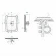 Oglinda 242x182mm, clema 16-20 mm, universala, tractor Massey Ferguson, Deutz, Case, Class, Fiat. Solus LS0237