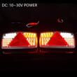 Lampa spate 250x138, 5 functii, cu triunghi, LED, stanga, L1813 TruckLed