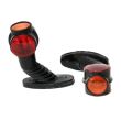 Lampa gabarit cu brat oblic 45, 125mm, bec, alb-rosie-galbena, 12-24V  ZK3049 (tip MARS551423) 
