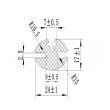 Cheder geam cu pana B2/B7 U650 B2B7 rola 50m