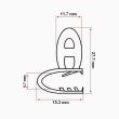 Cheder universal cu interior 6.7mm, lat 2.8cm, rola 4m, lamele otel, cheder tip Case IH, New Holland CG99