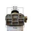 Baterie filtru simpla cu amorsare cu filtru cu aerisitor U650 /Iveco Daily 299300 / BK14306