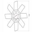 Paleta ventilator plastic U650, 10 palete, ar37G, 103.11.010-10P