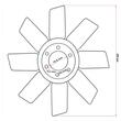 Paleta ventilator plastic (elice) U650 8 palete UTB 103.11.010, BF64