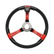 Volan tractor U650 negru+rosu 390mm cu maner wg22