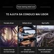 Husa volan 2 segmente, imitatie Alcantara, neagra, FS-1203