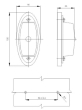 Lampa gabarit 105x46, bec, rosie, 12-24V, G02 A11 Gmak