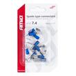Papuci electrici fisa plata cu ramificatie mama -> tata 7.4/6.3mm 1.5-2.5mm, 15A, izolat, set 10 bucati, Amio 03069
