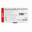 Trusa conectori termocontractabili, butt cu inel cositor, 4 dimensiuni diferite, 100 bucati, 03034 Amio