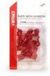 Mufa, conector rapid tip T, 0,5-1mm2, 10A, rosii, 5 bucati, 02343 Amio