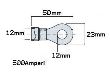 Papuc electric cupru gaura fi12, cablu fi12, lung 5.7cm  ka AKC1053