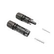 Set 2 conector tip MC4 1.5KV premium, pentru panou solar, Leader PV-BN101A  BK77172 /EH96
