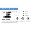 Set 2 conector tip MC4 1.5KV premium, pentru panou solar, Leader PV-BN101A  BK77172 /EH96