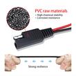 Set conector SAE mama-tata, 2 pini, lungime 15cm,  cablu AWG 2x2.5mm², pentru panouri solare, baterii, accesorii auto-moto, TL-A213 Carmotion