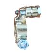 Borne acumulator mari camion din cupru 5,5x4,3cm, grosime 5mm, cu placuta SAPER minus
