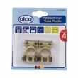Set 2 borne acumulator cupru, fixare cu 2 suruburi, Tube Fix 509.50 Alca