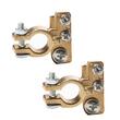 Set 2 borne acumulator cu T, fixare cu 3 suruburi (M8 si 2xM6) 90gr, S11 plus si S11 minus, Saper