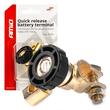 Borna acumulator cu decuplare rapida, 300A, pentru minus, neagra, AMIO 03021