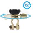 Borna acumulator cu decuplare rapida, 300A, pentru minus, neagra, AMIO 03021