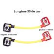 Cablu conector borne baterii camion cu borne la 90 grade 30mm2/0.30m