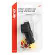 Set mufa conector cu 6 pini, set mama+tata, Econoseal Japan, impermeabila, AMIO 04349